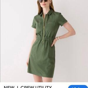 J. Crew Utility Green Dress